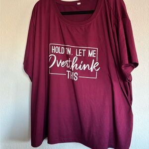Burgundy Graphic T-Shirt